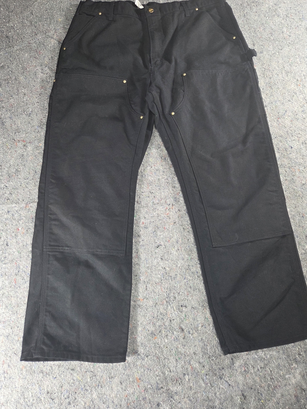 Carhartt B01 Double Knee Pants Men’s 40x30 Black Made in USA Original Dungaree